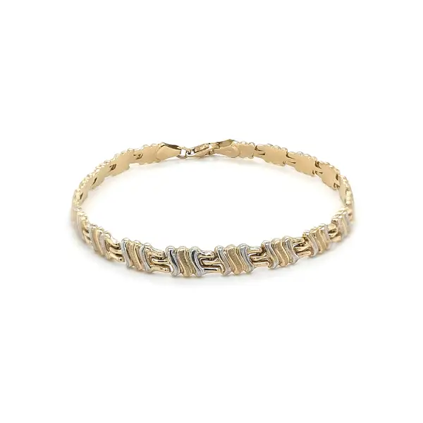 Gold Ladies Bracelet made of Combined Gold