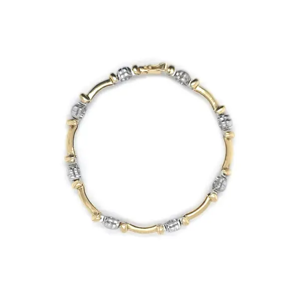 Ladies Bracelet made of Combination Gold