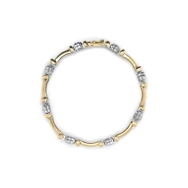 Ladies Bracelet made of Combination Gold