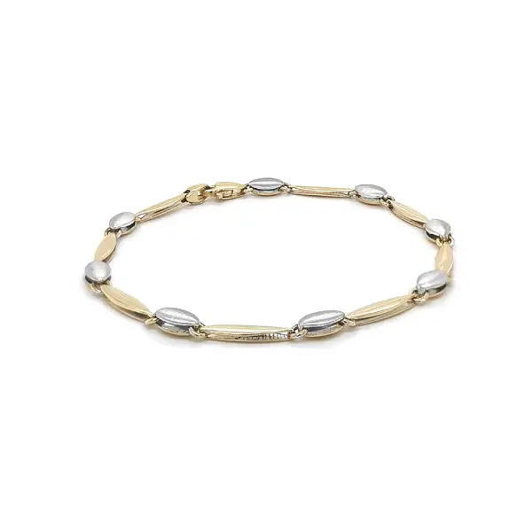 Gold Ladies Bracelet made of Combined Gold