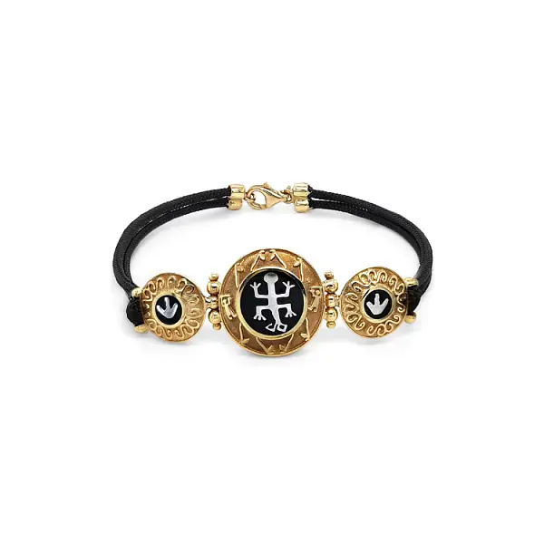 Gold Bracelet on Lanyard