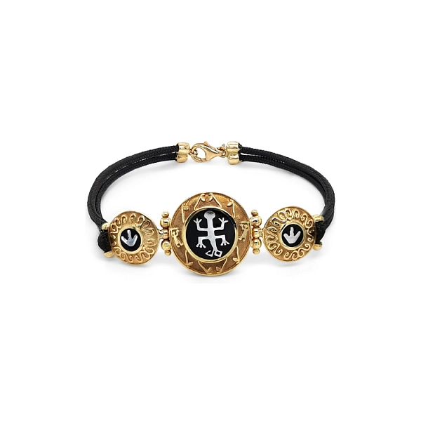 Gold Bracelet on Lanyard
