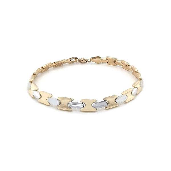 Gold Ladies Bracelet made of Combined Gold