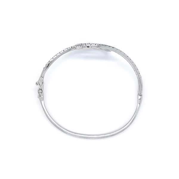 Ladies Bracelet with White Gold Zircones