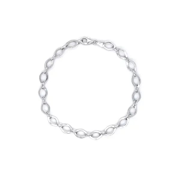Ladies White Gold Bracelet