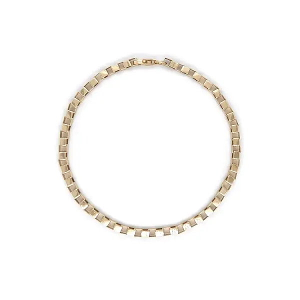 Gold Cube Bracelet - Cube