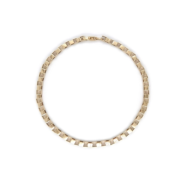 Gold Cube Bracelet - Cube