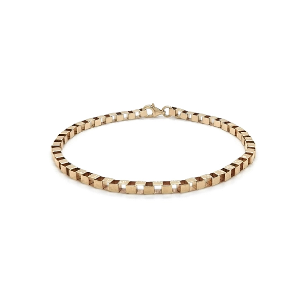 Gold Cube Bracelet - Cube