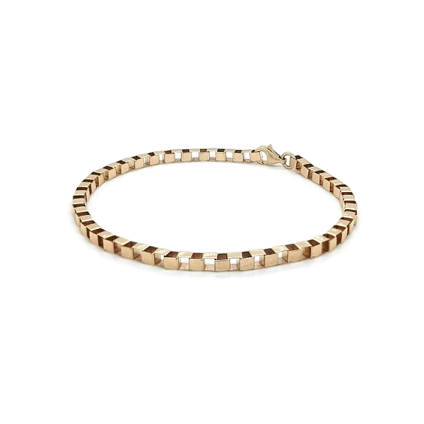 Gold Cube Bracelet - Cube