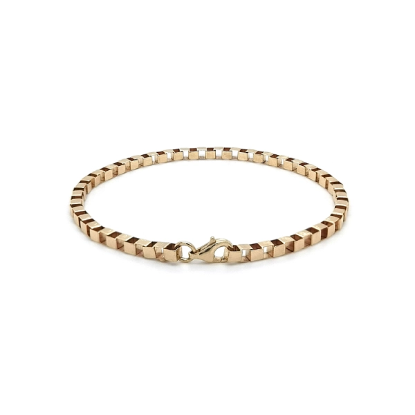 Gold Cube Bracelet - Cube