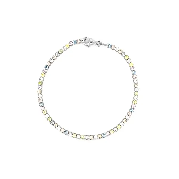 Gold Bracelet with Coloured Stones