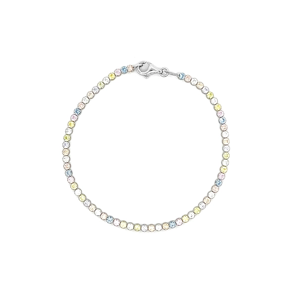 Gold Bracelet with Coloured Stones