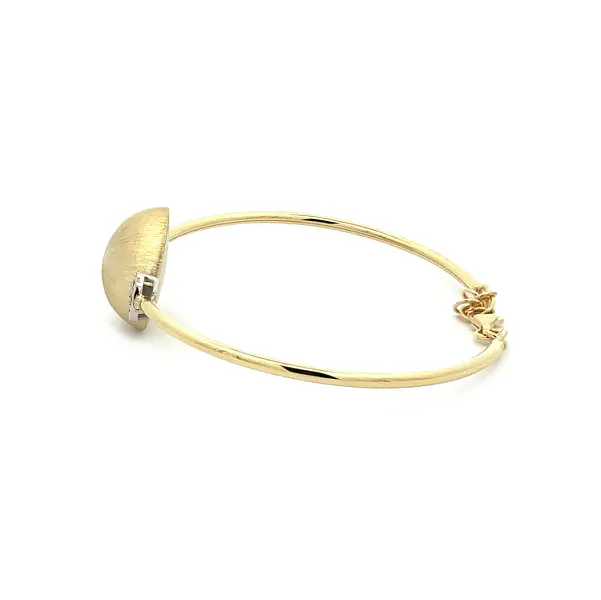 Gold Ladies Bracelet with Zircons