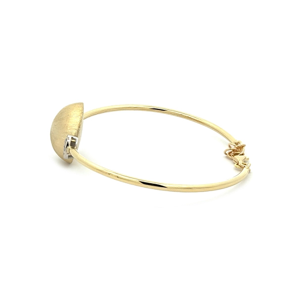 Gold Ladies Bracelet with Zircons