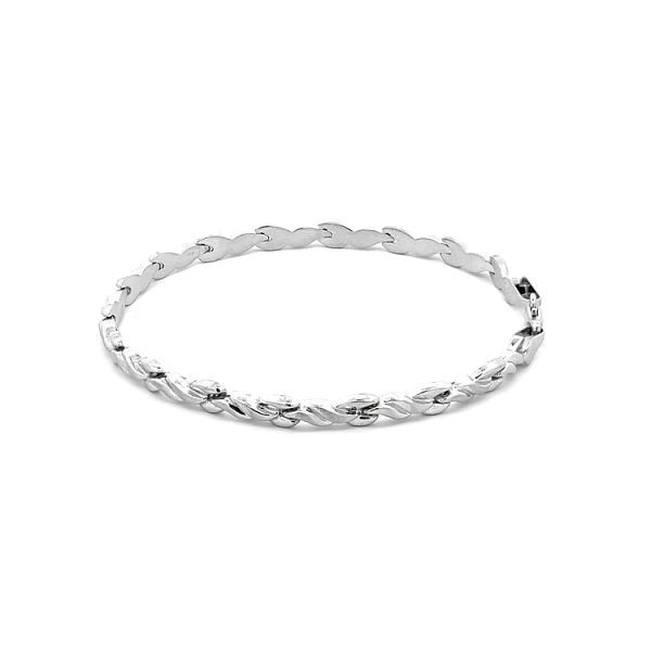 Ladies White Gold Bracelet