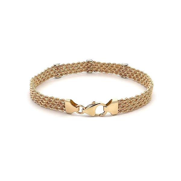 Ladies Bracelet made of Gold with Zircones