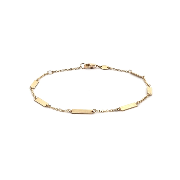 Gold Bracelet with Plates