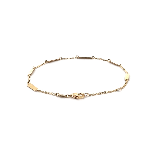 Gold Bracelet with Plates