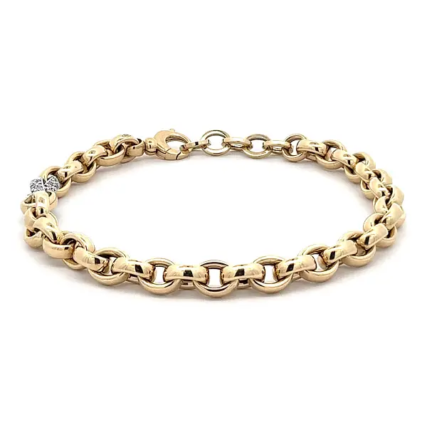 Bracelet with Zircones in Gold