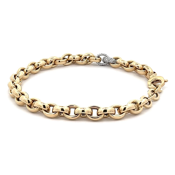 Bracelet with Zircones in Gold