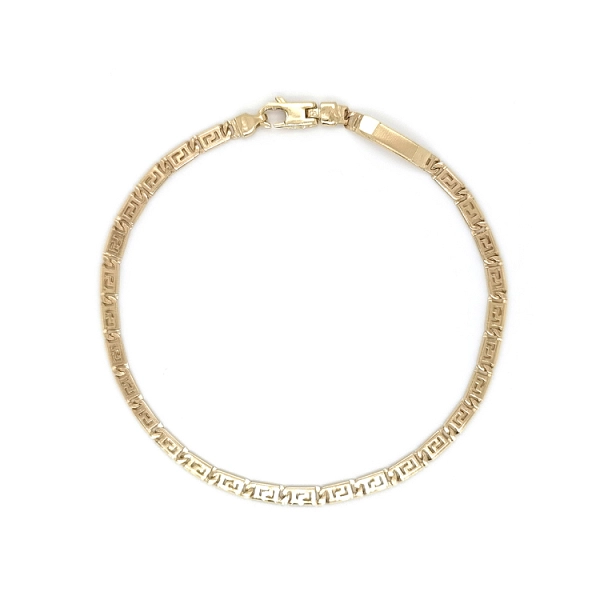 Gold Bracelet with Engraving Plate