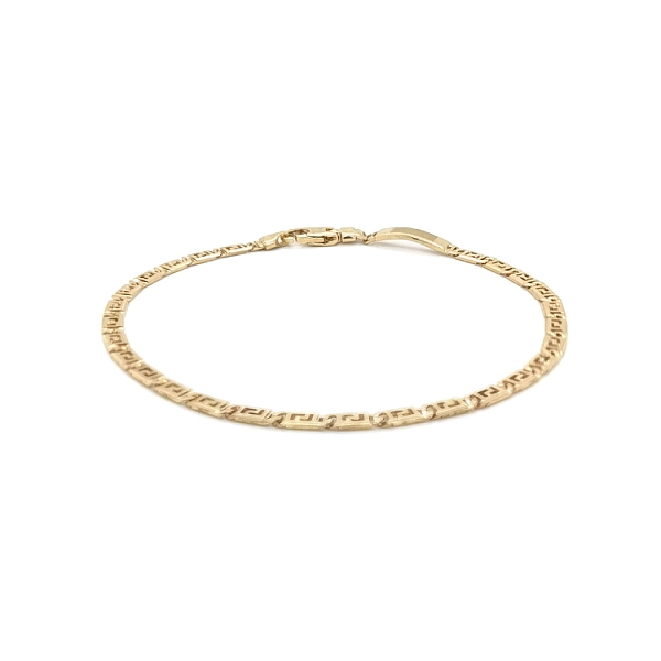 Gold Bracelet with Engraving Plate