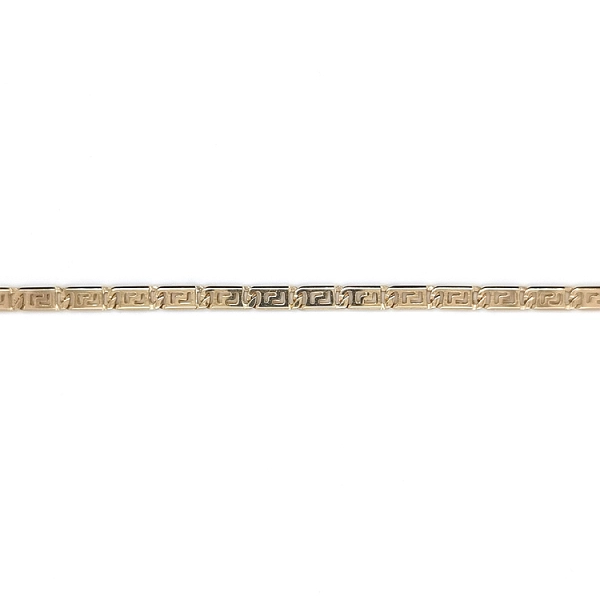 Gold Bracelet with Engraving Plate