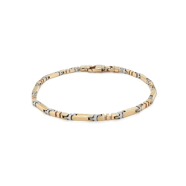 Gold Men's Bracelet made of Combined Gold