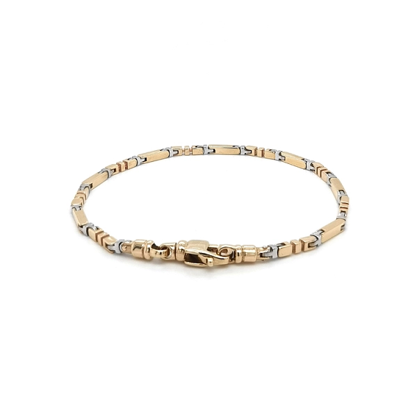 Gold Men's Bracelet made of Combined Gold