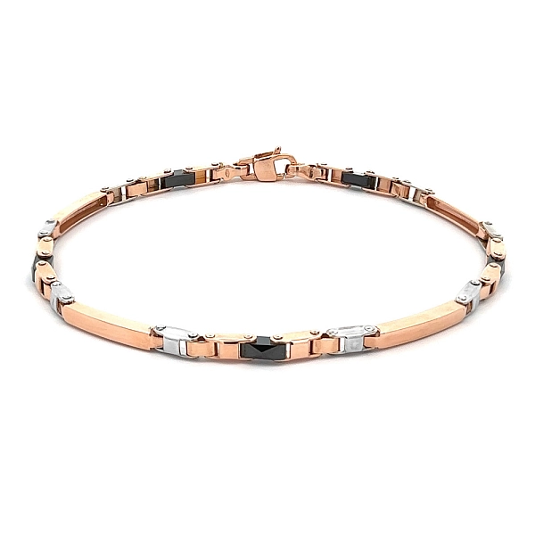 Bracelet with Ceramic Combination Gold