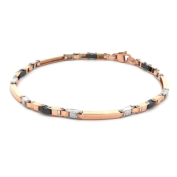 Bracelet with Ceramic Combination Gold