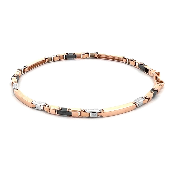 Bracelet with Ceramic Combination Gold
