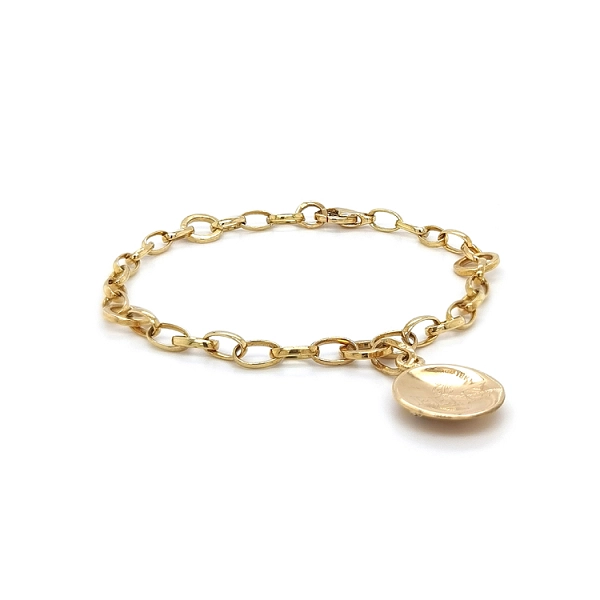 Gold Bracelet for Pendants