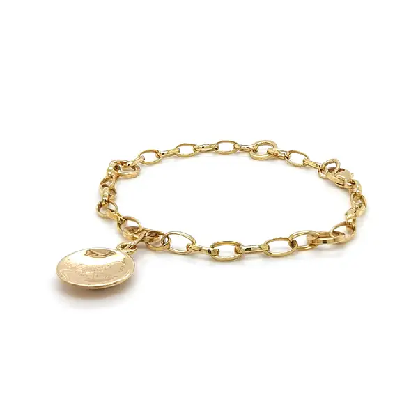 Gold Bracelet for Pendants