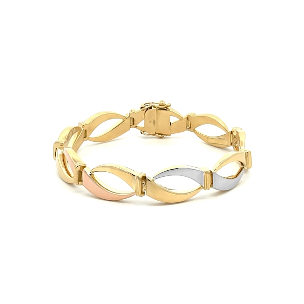 Gold Ladies Bracelet made of Combined Gold