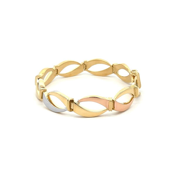 Gold Ladies Bracelet made of Combined Gold