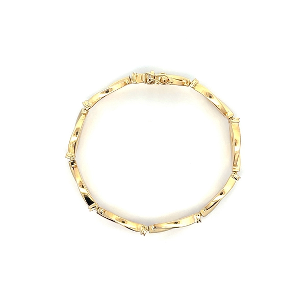 Gold Ladies Bracelet made of Combined Gold
