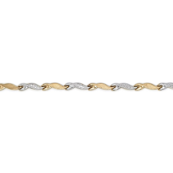 Ladies Necklace made of Combination Gold