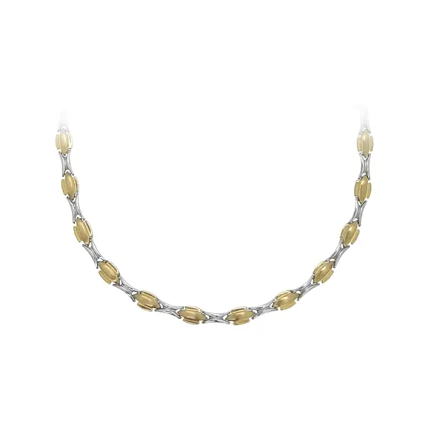 Gold Ladies Necklace made of Combined Gold