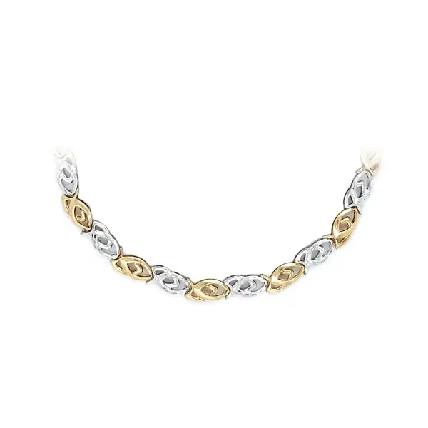 Gold Ladies Necklace made of Combined Gold
