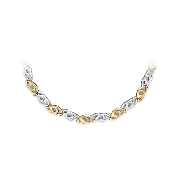 Gold Ladies Necklace made of Combined Gold