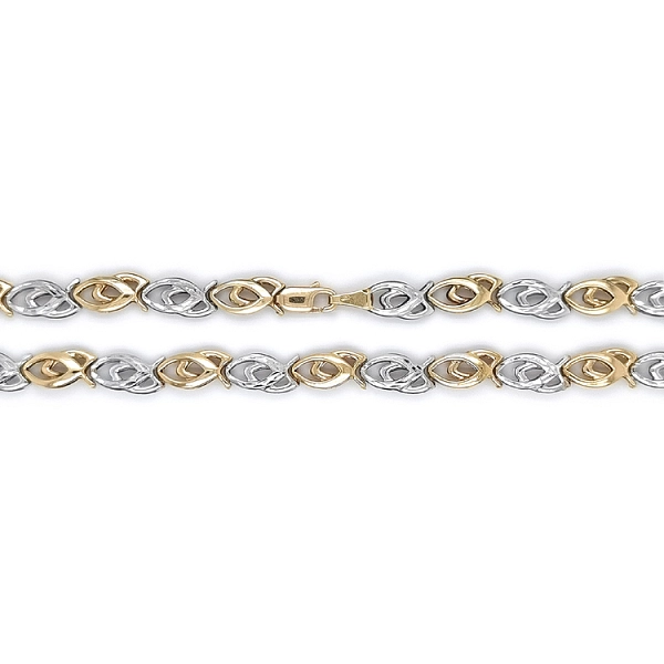 Gold Ladies Necklace made of Combined Gold