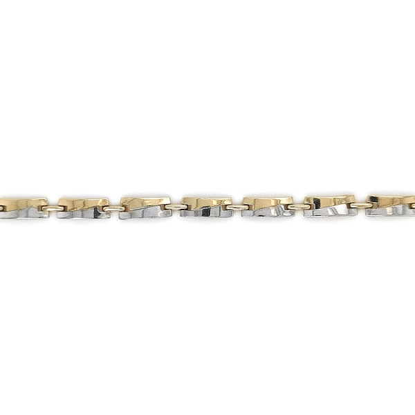 Ladies Necklace made of Combination Gold