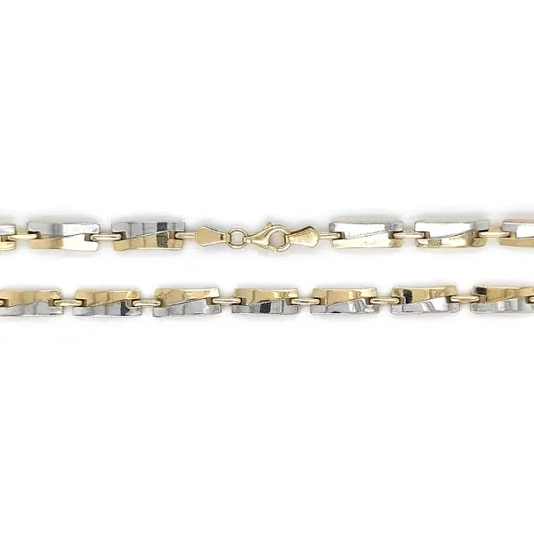 Ladies Necklace made of Combination Gold