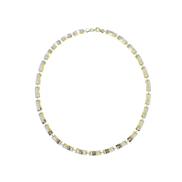 Ladies Necklace made of Combination Gold