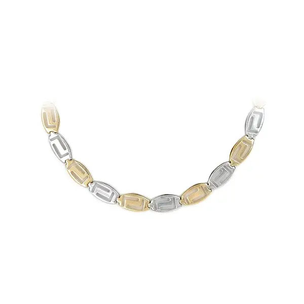 Ladies Necklace made of Combination Gold