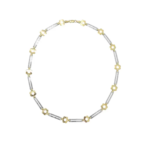 Gold Ladies Necklace made of Combined Gold