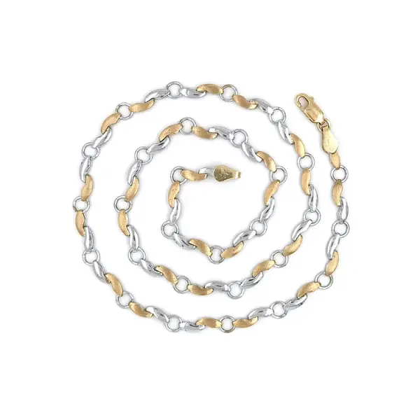 Gold Ladies Necklace made of Combined Gold