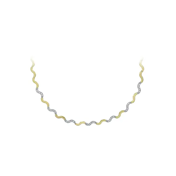 Gold Ladies Necklace made of Combined Gold