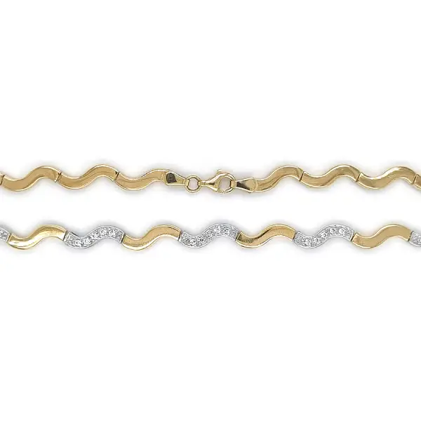 Gold Ladies Necklace made of Combined Gold